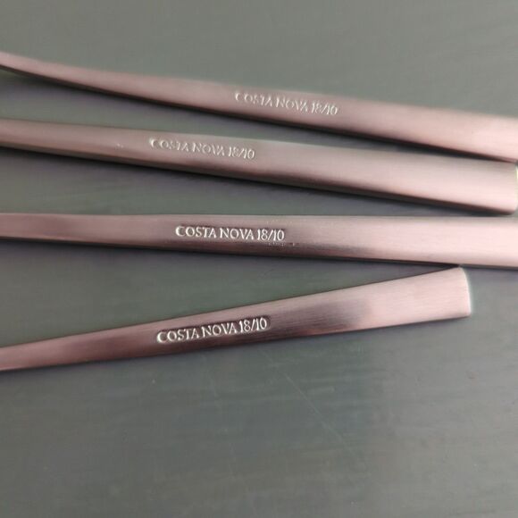 Costa Nova Vela Brushed Flatware 4 Pieces Forks Spoons - Picture 4 of 6